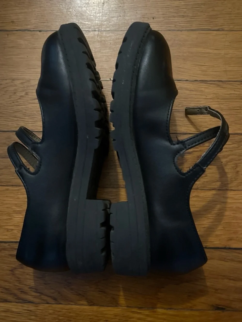 Justice Black Double-Strap Mary Jane Shoes for Kids